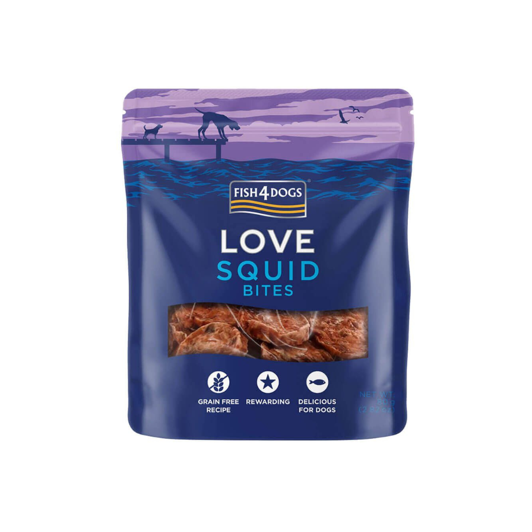 Fish4Dogs Love Squid Bites - Mascota Express